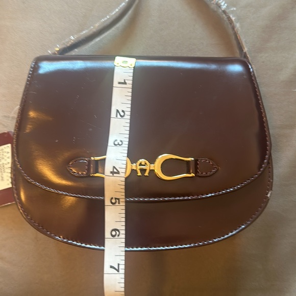 ETIENNE AIGNER CAVALIER COLLECTION SIGNATURE LEATHER SADDLE BAG - Picture 14 of 17